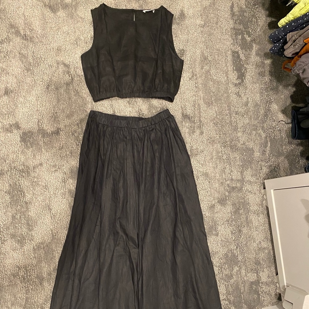 Dissh Linen Skirt Set